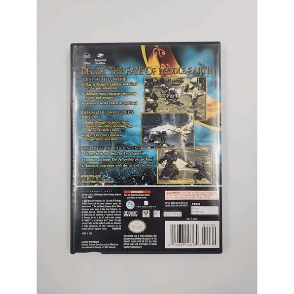 The Lord of the Rings Two Towers Nintendo GameCube Complete - Picture 2 of 6